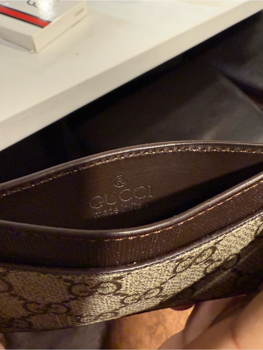 Gucci GG Supreme Beige and Brown Card & Key Holder - Picture 4 of 4